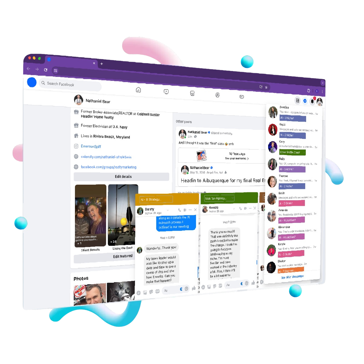 Feather Messenger CRM Screenshot