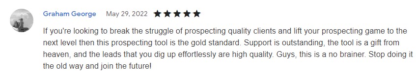 Customer testimonial